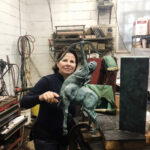 Diana with Goddess at foundry 8672